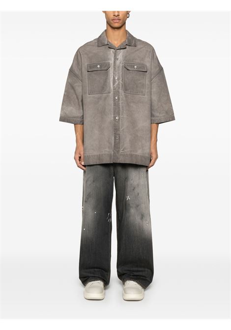 Gunmetal grey Magnum Tommy shirt Rick Owens DRKSHDW - men RICK OWENS DRKSHDW | DU01E3290CVS34